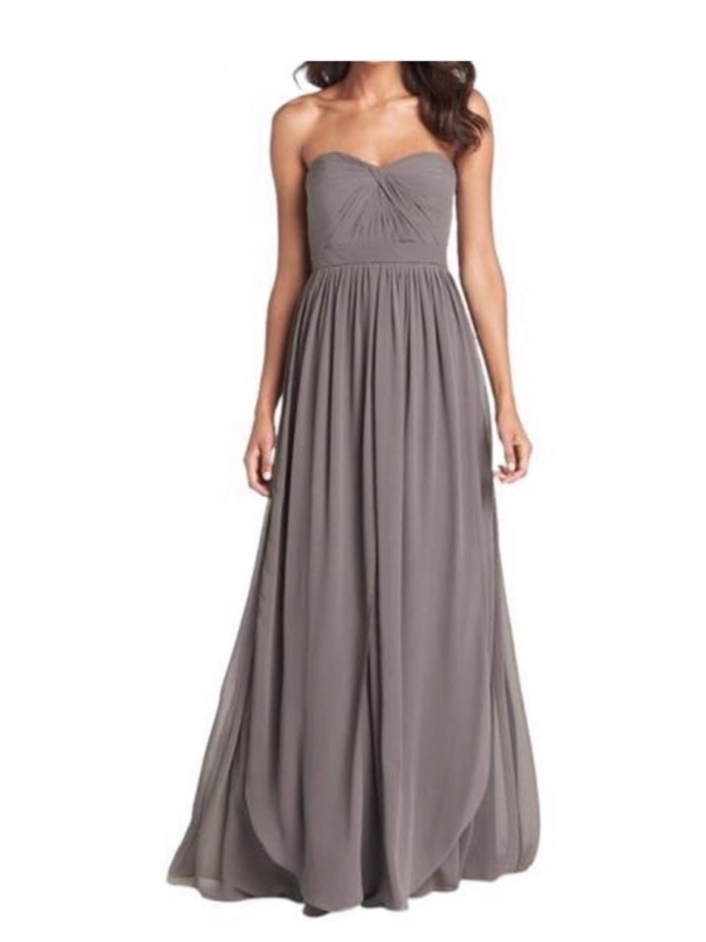 Jenny Yoo Aiden Convertible Gown in Slate Blue